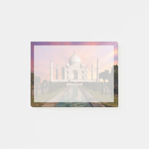 Post-it® Les monuments Vue colorée du Taj Mahal