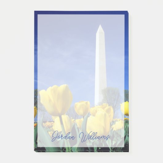 Post-it® Les monuments | Washington Monument au printemps (Devant)