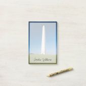 Post-it® Les monuments | Washington Monument avec drapeaux (Sur un bureau)