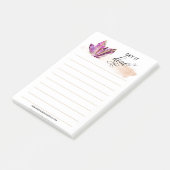 Post-it® *~* Les mots font faire les cristaux Roses Coeurs  (Incliné)