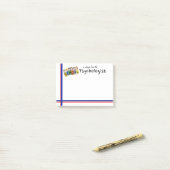 Post-it® Les notes collantes du psychologue d'ÉCOLE (Sur un bureau)