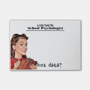 Post-it® Les notes collantes du rétro psychologue d'école
