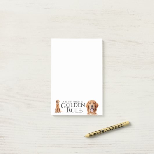 Post-it® Les notes de post-it de règles d'or (Sur un bureau)