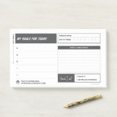 Post-it® Les objectifs du jour (Sur un bureau)