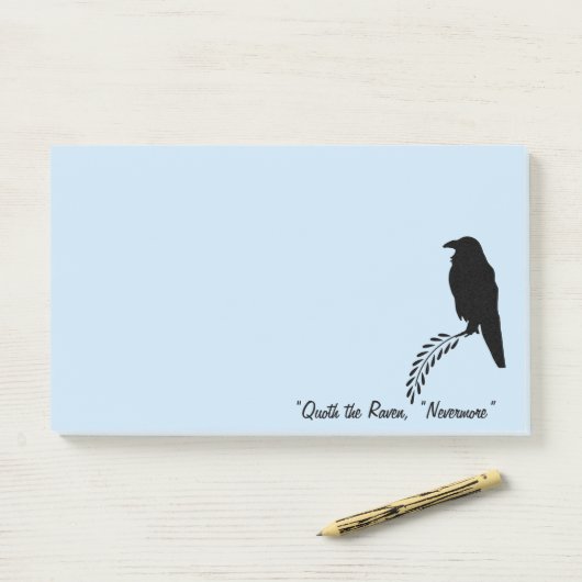 Post-it® Les oiseaux noirs. Le Corbeau (Sur un bureau)