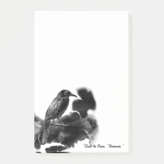 Post-it® Les oiseaux noirs. Notes des corbeaux (Devant)