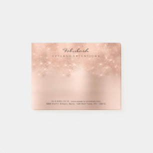 Post-it® Les parties scintillantes rougissent poudre d'or