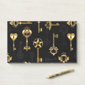 Post-it® Les Patters de Seamless avec Golden Keys (Sur un bureau)