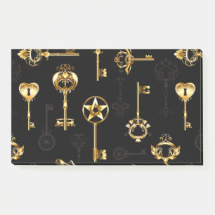 Post-it® Les Patters de Seamless avec Golden Keys