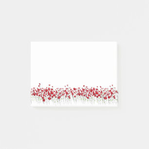 Post-it® Les pavots rouges dans un champ