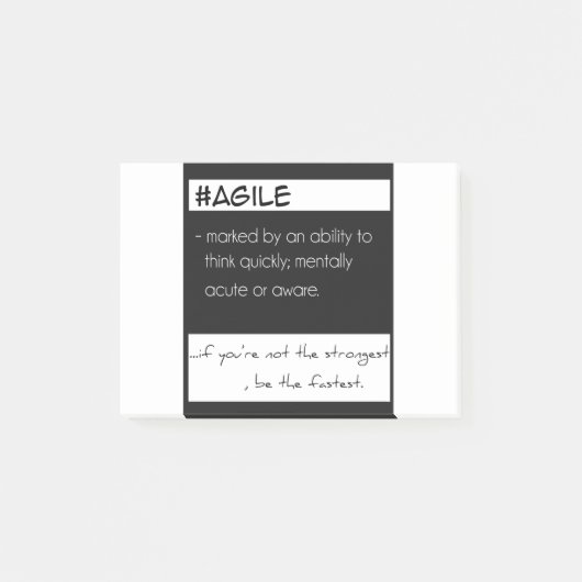 Post-it® Les pensées quotidiennes agiles 2 maintiennent (Devant)