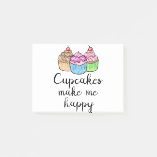 Post-it® les petits gâteaux me rendent heureux