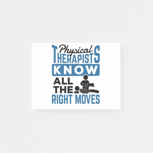 Post-it® Les physiothérapeutes savent tous les bons mouveme (Devant)