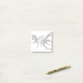 Post-it® Les Plongeurs : Noir et Blanc Abstrait (Sur un bureau)