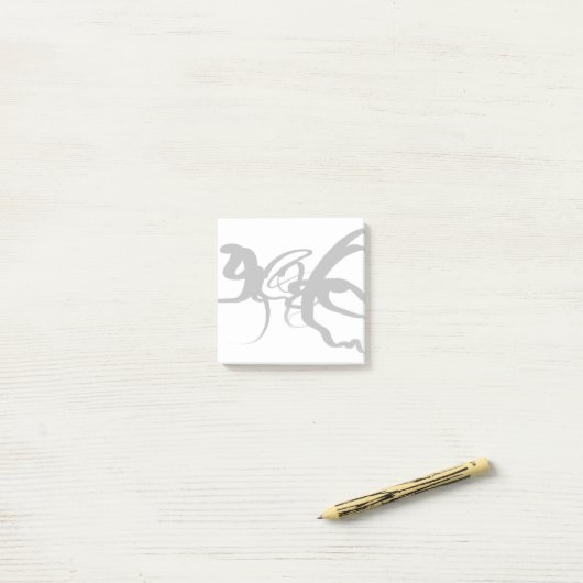 Post-it® Les Plongeurs : Noir et Blanc Abstrait (Sur un bureau)