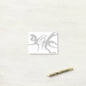 Post-it® Les Plongeurs : Noir et Blanc Abstrait (Sur un bureau)