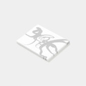 Post-it® Les Plongeurs : Noir et Blanc Abstrait (Incliné)