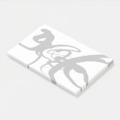 Post-it® Les Plongeurs : Noir et Blanc Abstrait (Incliné)