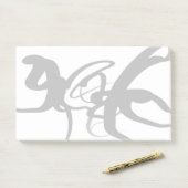 Post-it® Les Plongeurs : Noir et Blanc Abstrait (Sur un bureau)