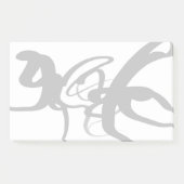 Post-it® Les Plongeurs : Noir et Blanc Abstrait (Devant)