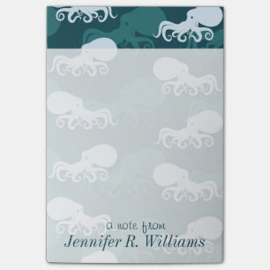 Post-it® Les rangées du motif   de poulpe ajoutent votre