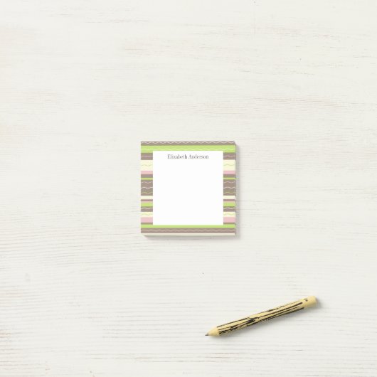 Post-it® Les rayures modernes (Sur un bureau)