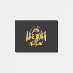 Post-it® Les Reines Sont Nées En Août Noir Afro Femme Anniv