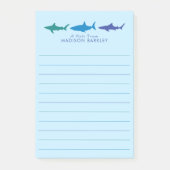 Post-it® Les requins bleus adorent les enfants (Devant)