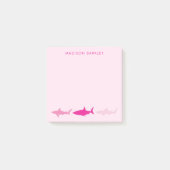 Post-it® Les requins roses adorent les enfants (Devant)