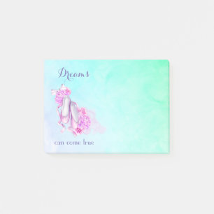 Post-it® Les Rêves Peuvent Venir Véritables Chaussons De Ba