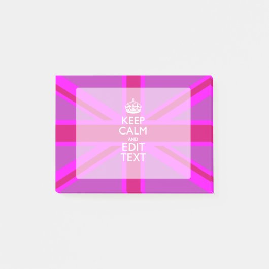 Post-it® Les roses indien vos gardent le calme pour éditer (Devant)