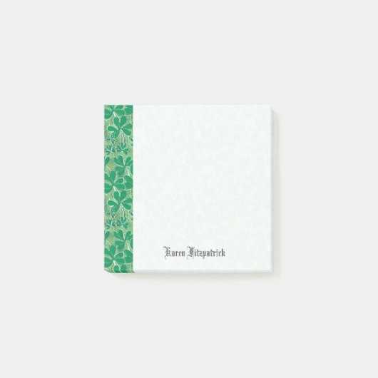 Post-it® Les shamrocks du jour de St Patrick ajoutent 3x3 (Devant)