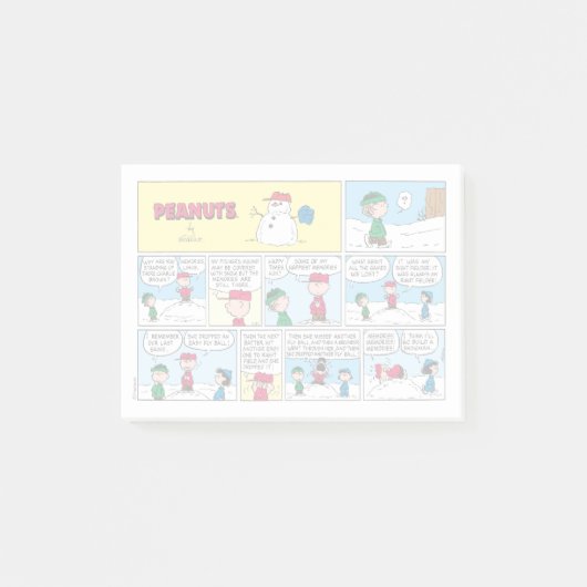 Post-it® Les souvenirs de baseball de Charlie Brown (Devant)