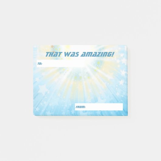 Post-it® les stars de l'espace saluent la reconnaissance de (Devant)