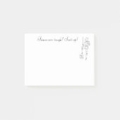Post-it® « Les temps sont durs - Habillez-vous ! » (Devant)