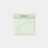 Post-it® Les tons de l'Arrière - plan géométrique vert Past (Devant)