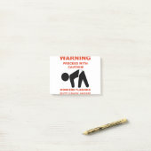 POST-IT® LES TRAVAILLEURS FLASHING BUTT CRACK AVANT LA CHEM (Sur un bureau)