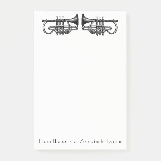 Post-it® Les trompettes personnalisent (Devant)