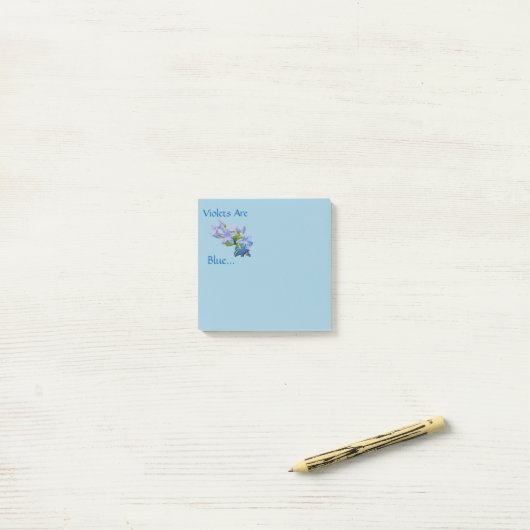 Post-it® Les Violettes Sont Bleues... Notes post-it (Sur un bureau)