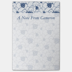 Post-it® Les voiliers sur le motif   de mer ajoutent votre