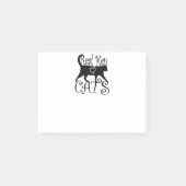 Post-it® Les vrais hommes aiment les chats (Devant)