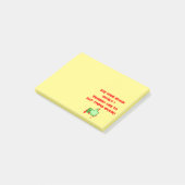 Post-it® Les zombis aiment les cerveaux stupides (Incliné)
