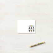 Post-it® L'espace nous fait nous poser des questions (Sur un bureau)