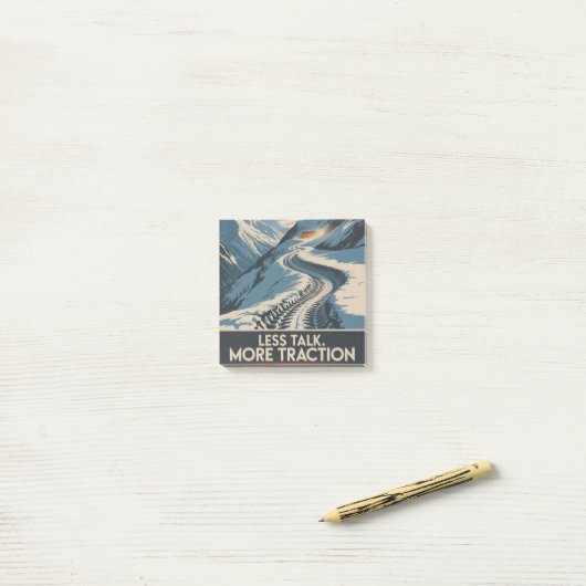 Post-it® Less Talk. More Traction (Sur un bureau)