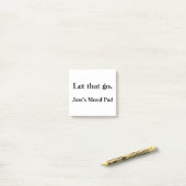 Post-it® Let Go - Drôle santé mentale Custom Therapy Sticky (Sur un bureau)
