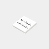 Post-it® Let Go - Drôle santé mentale Custom Therapy Sticky (Incliné)