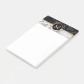 Post-it® Lettet personnalisé Marbre Pierre Post it Notes (Incliné)