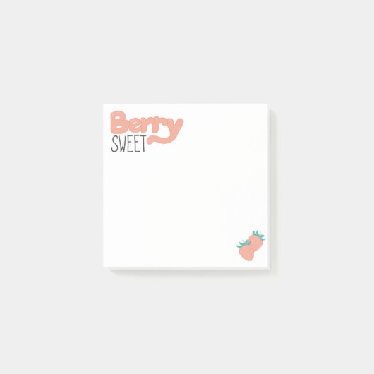 Post-it® Lettrage fraise (Devant)