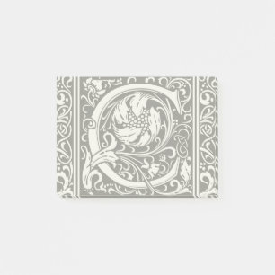 Post-it® Lettre C Monogramme médiéval Art Nouveau