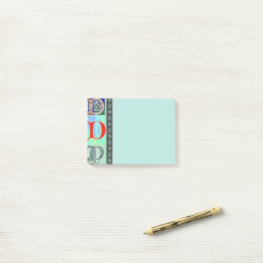 POST-IT® LETTRE DU 17E SIÈCLE D (Sur un bureau)